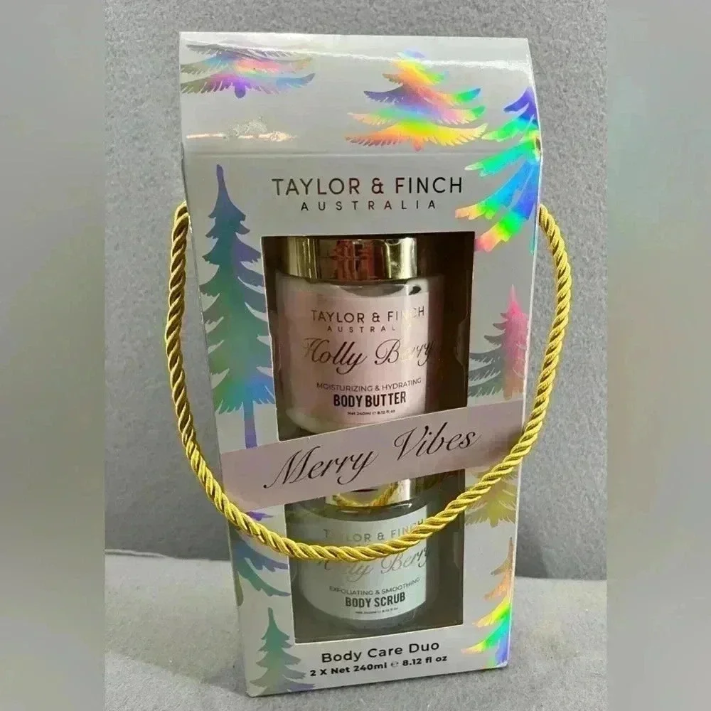 Taylor& Fitch Merry Vibes Body Care Duo Body scrub and body butter 8.12 Fl Oz